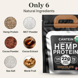 Cantein batido de chocolate preparado, aporte proteico y sabor natural