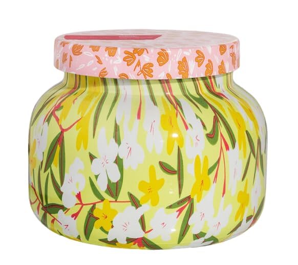 Capri Blue Aloha Orchid frontal en frasco Pattern Play, aporta estilo decorativo