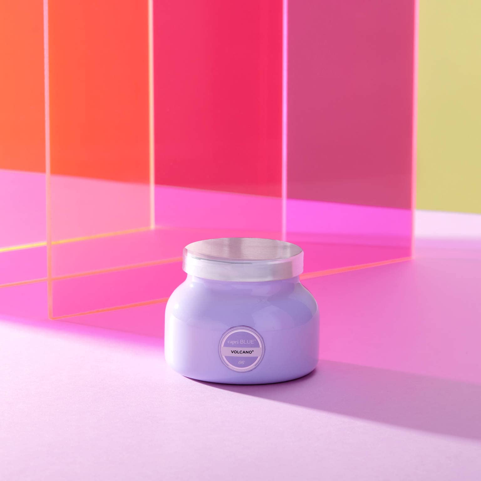 Capri Blue primer plano de la cera y pabilo para calidad de combustión