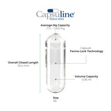 Capsuline primer plano de textura de gelatina destacando acabado y fácil llenado