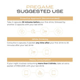 CAPSULYTE Pregame comparación de tamaño de cápsula para dosificación clara