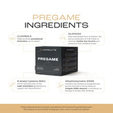 CAPSULYTE Pregame etiqueta con ingredientes DHM NAC y cardo mariano