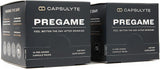 CAPSULYTE Pregame frente del empaque mostrando diseño y conveniencia