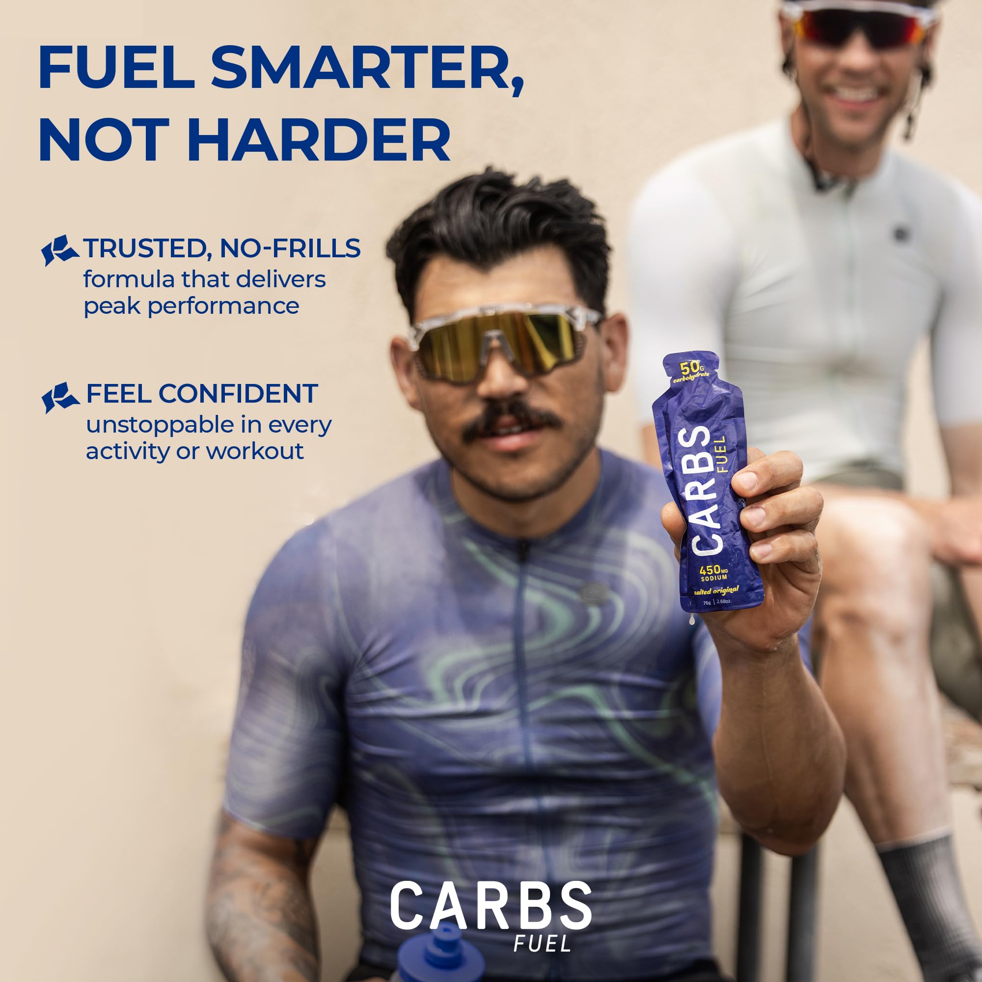 Carbs Fuel uso en bicicleta durante ruta, recarga de energía eficiente