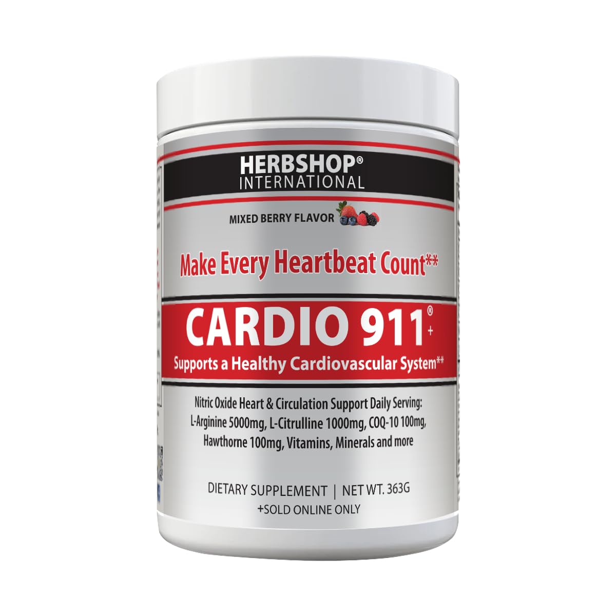 Cardio 911 frente del envase mostrando la marca y beneficios visibles