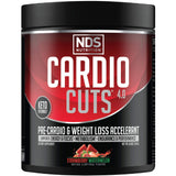 Cardio Cuts envase frontal mostrando sabor fresa sandía y beneficios