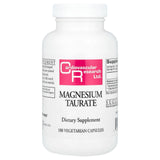 Cardiovascular Research envase frontal de Magnesium Taurate 125 mg mostrando 180 cápsulas y etiqueta clara