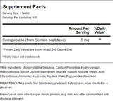 Cardiovascular Research Serraflazyme detalle de tableta recubierta entérica texto legible