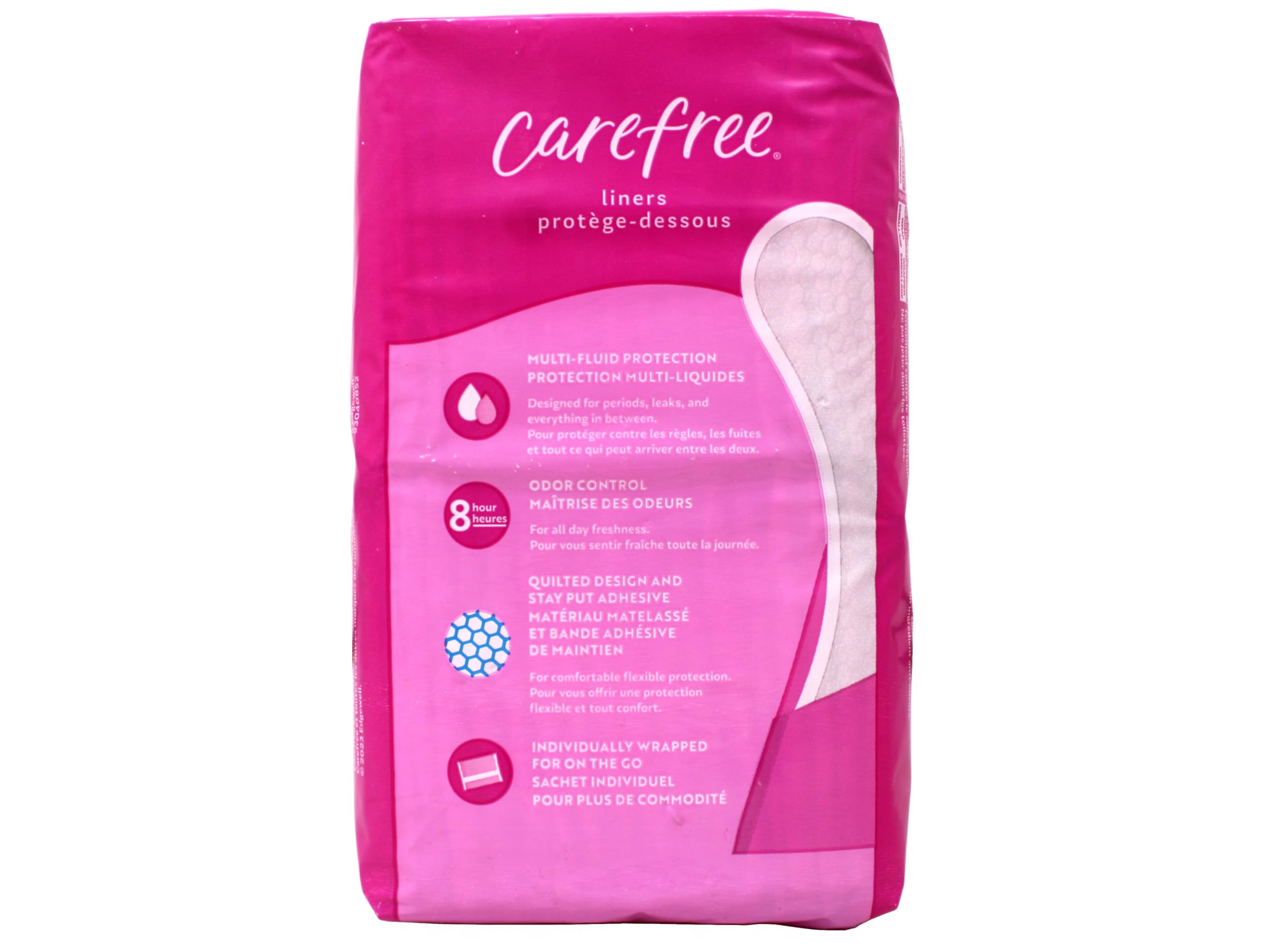 Carefree protector en ropa interior mostrando discreción y sujeción