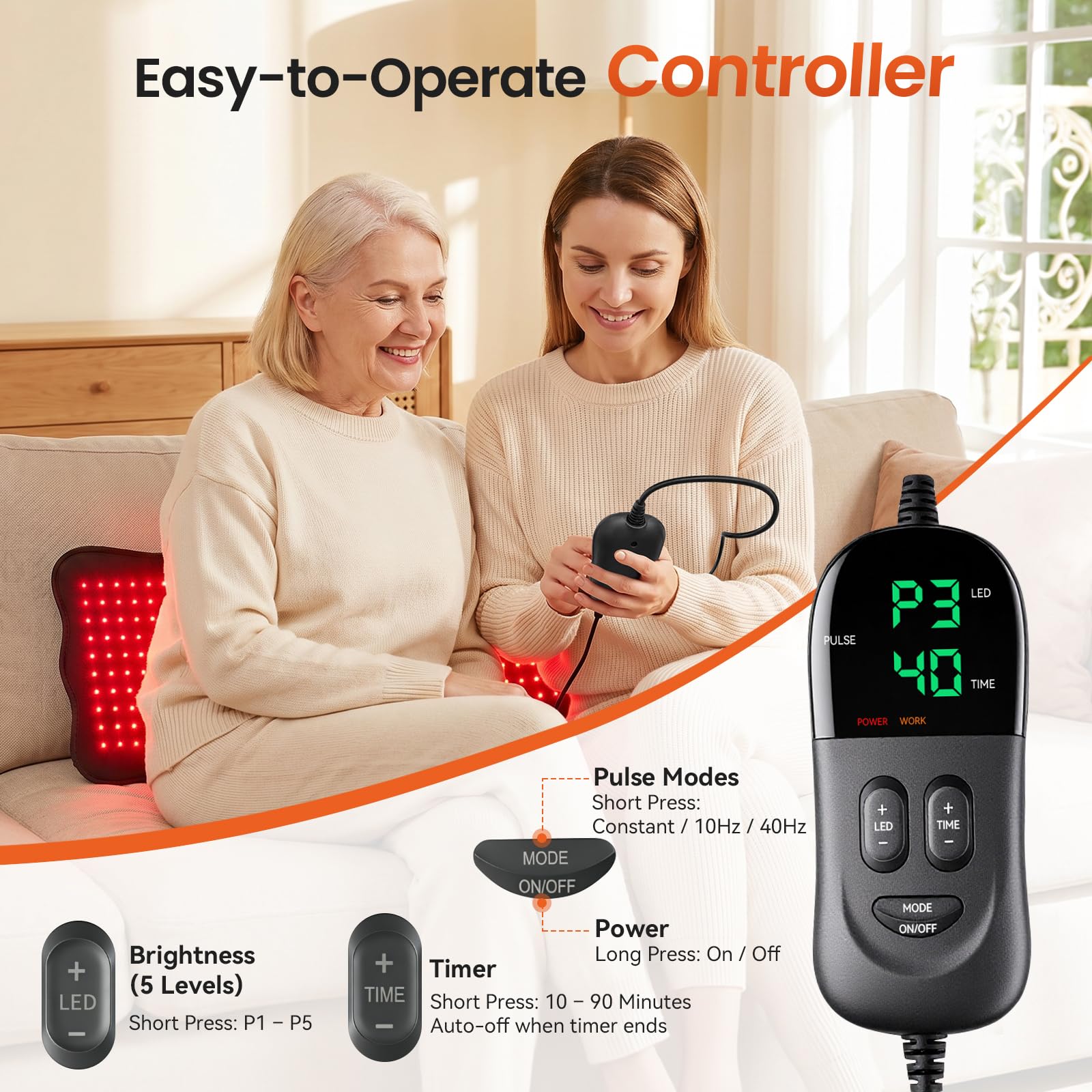 CAREMORR colchoneta junto a una cama para comparar dimensiones reales