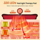 CAREMORR primer plano de los 320 LEDs y la textura suave para confort