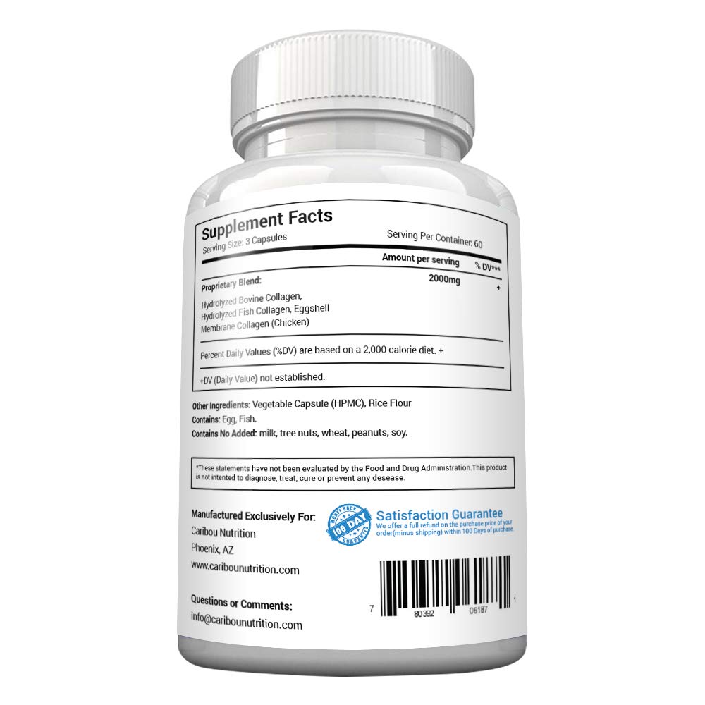 Caribou Nutrition ingredientes: pescado, res y huevo, origen transparente