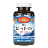 Carlson empaque frontal mostrando 60 cápsulas y beneficio de DHA concentrado