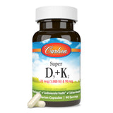 Carlson etiqueta con información nutricional y verificación de laboratorio