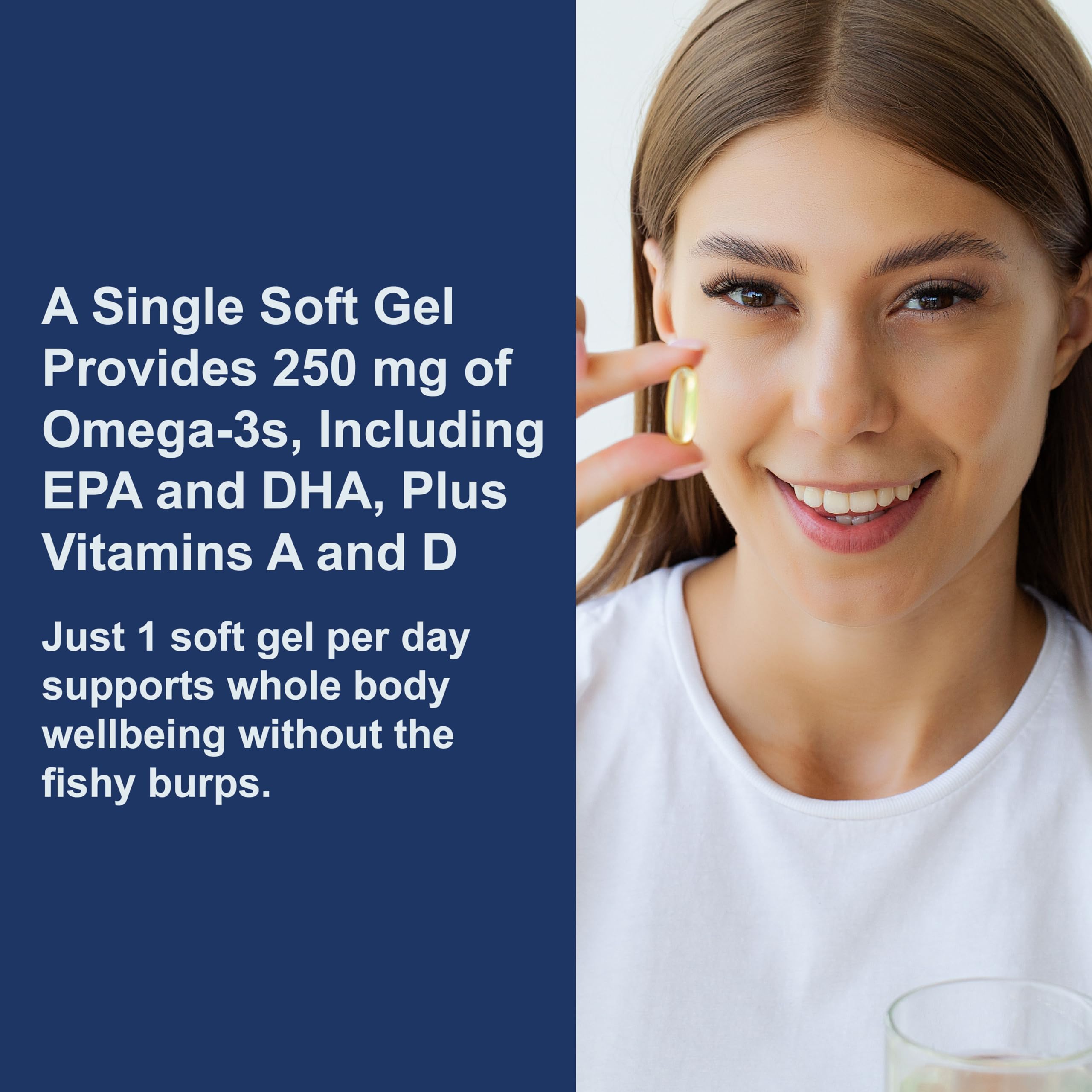 Carlson etiqueta con información de vitaminas A y D3 y origen