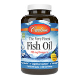 Carlson frasco frontal mostrando cápsulas limón y ventaja de 700 mg omega‑3