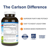 Carlson close-up de softgel que muestra textura y facilidad de ingestión