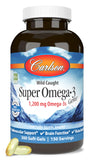 Carlson frasco frontal con 300 cápsulas mostrando el producto confiable