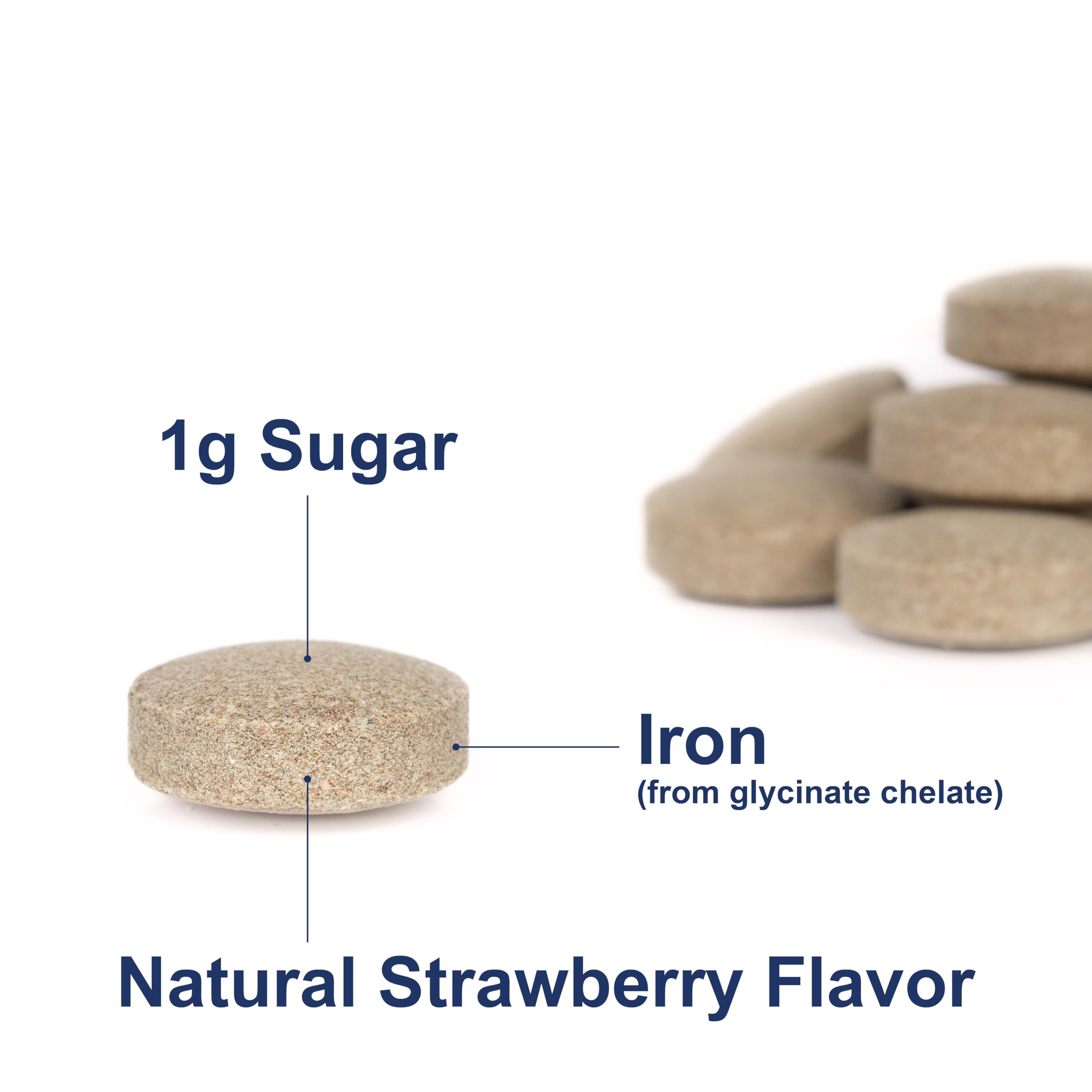 Carlson textura de tableta sabor fresa que indica sabor natural agradable