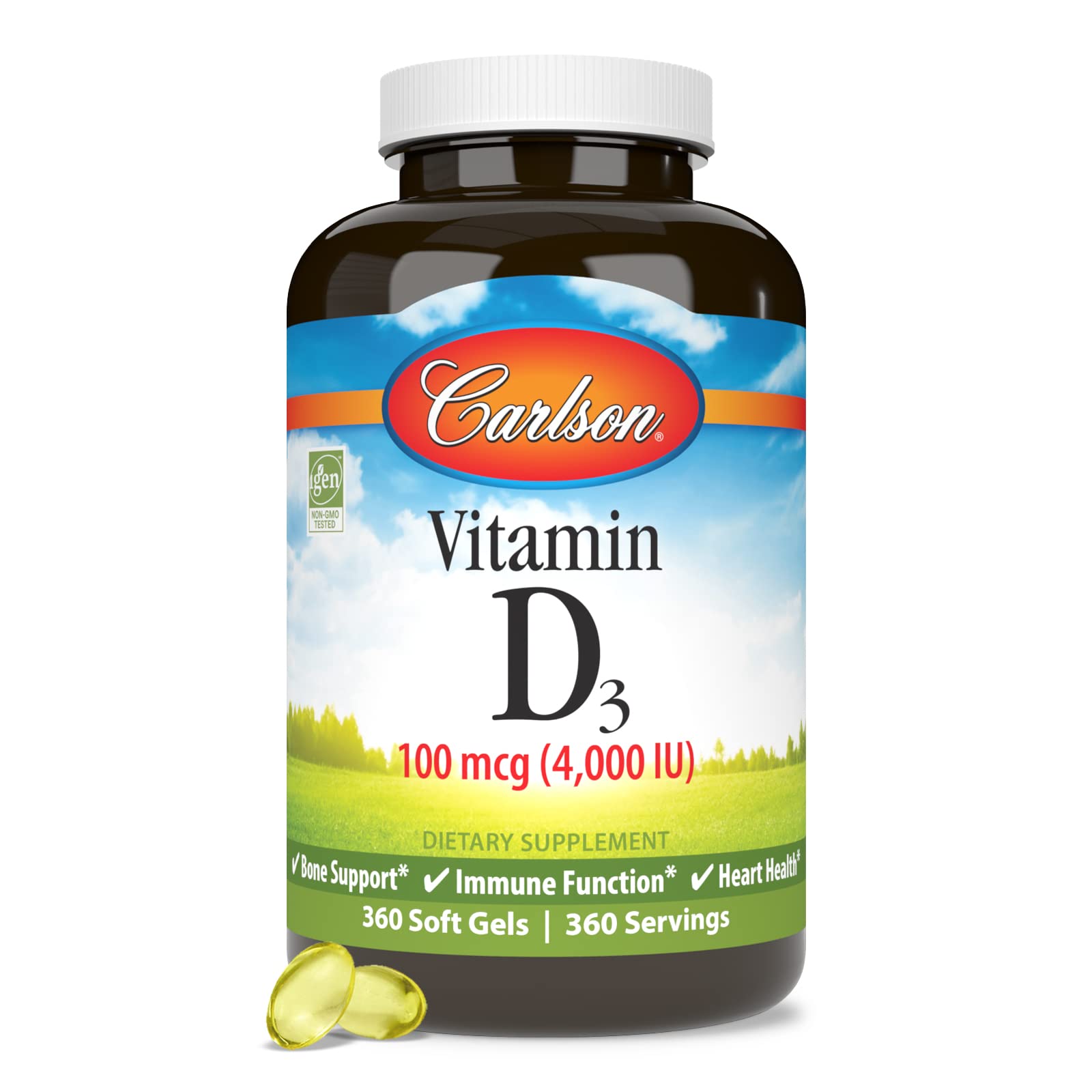 Carlson softgels en cocina representando inclusión en rutina diaria