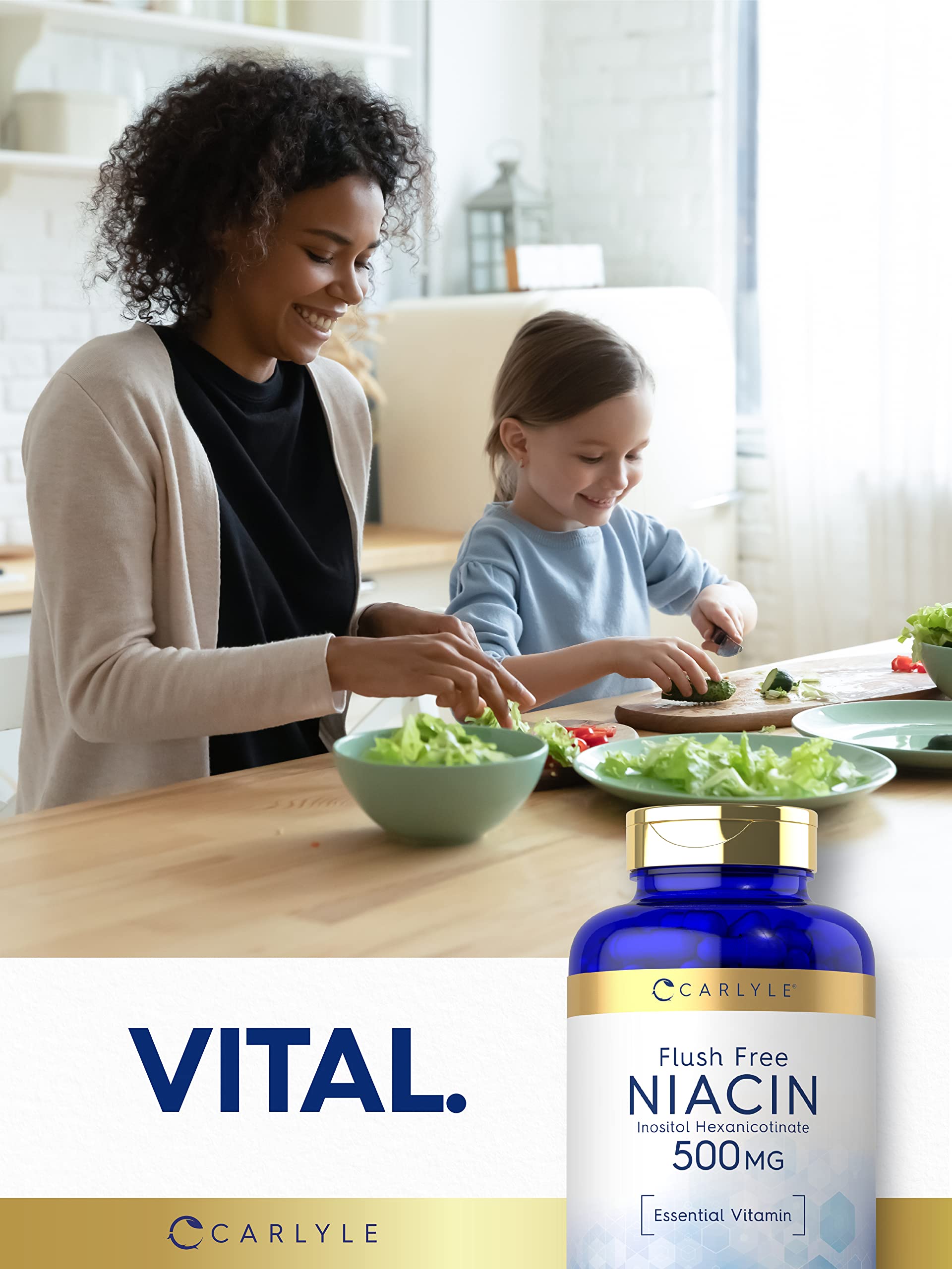 Carlyle detalle ilustrativo de niacina e inositol, formulación balanceada