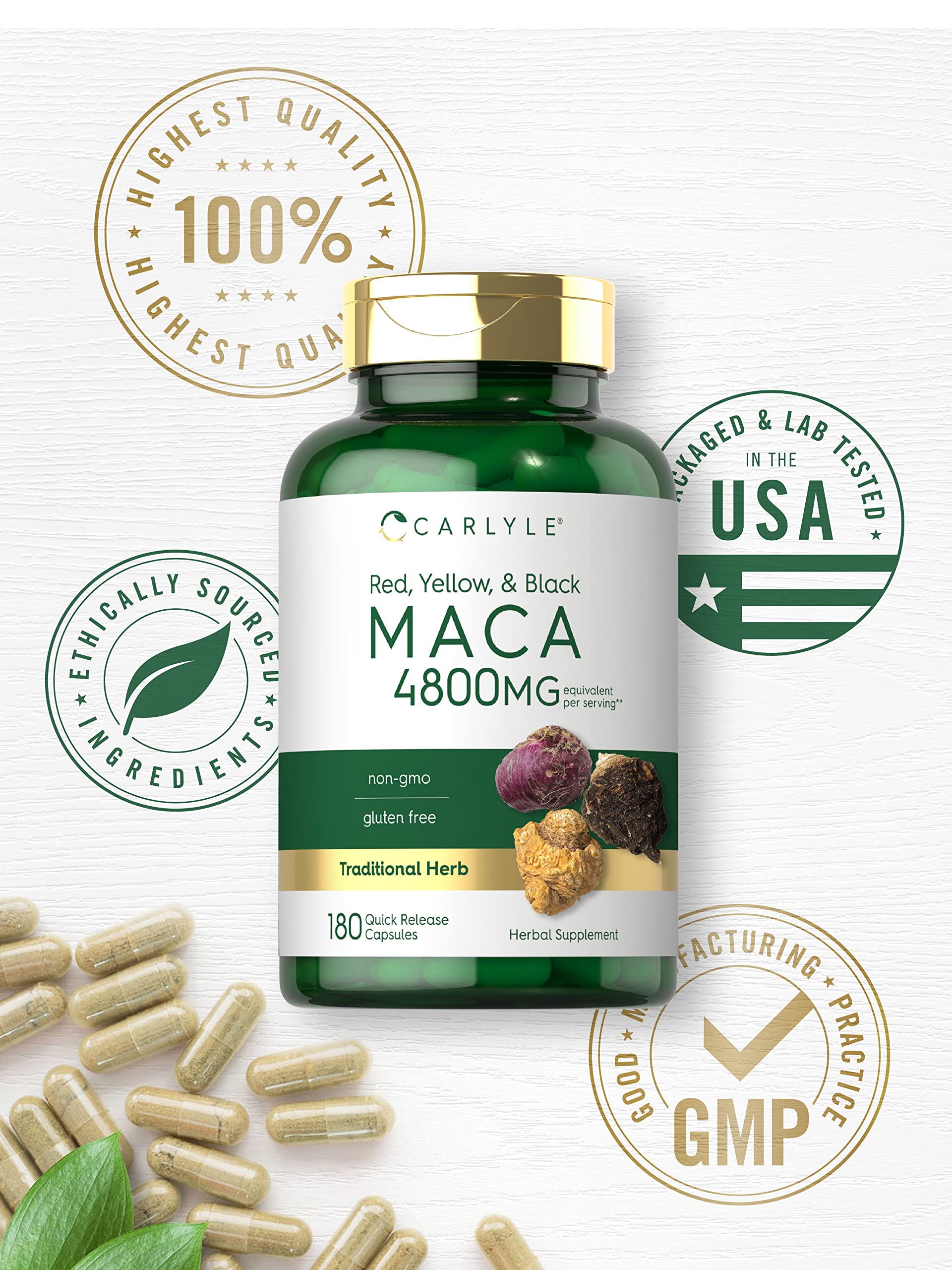 Carlyle etiqueta con información nutricional y garantía de calidad