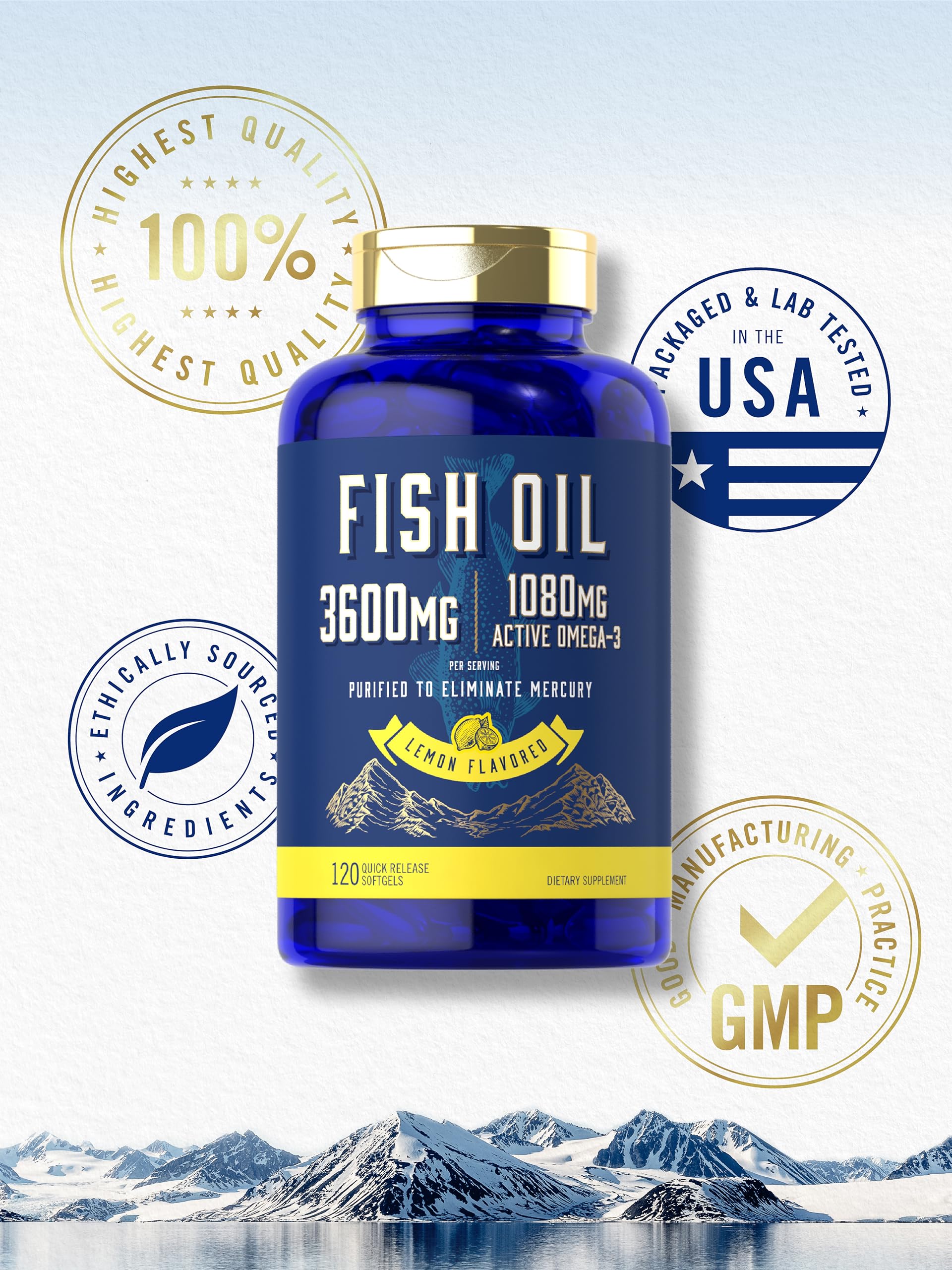 Carlyle etiqueta ingredientes lista de omega‑3 y certificaciones