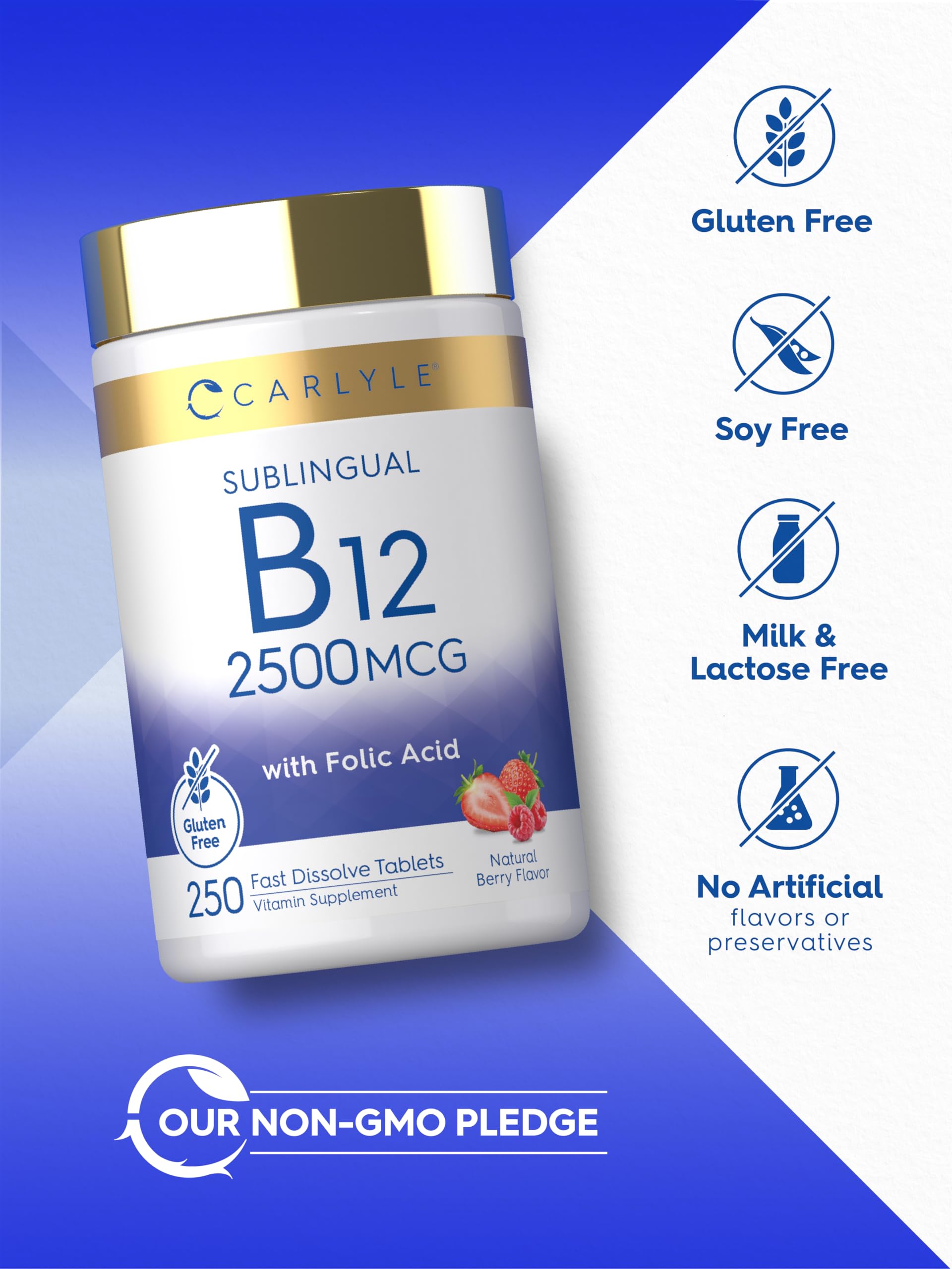 Carlyle etiqueta nutricional en detalle, transparencia de ingredientes y folato
