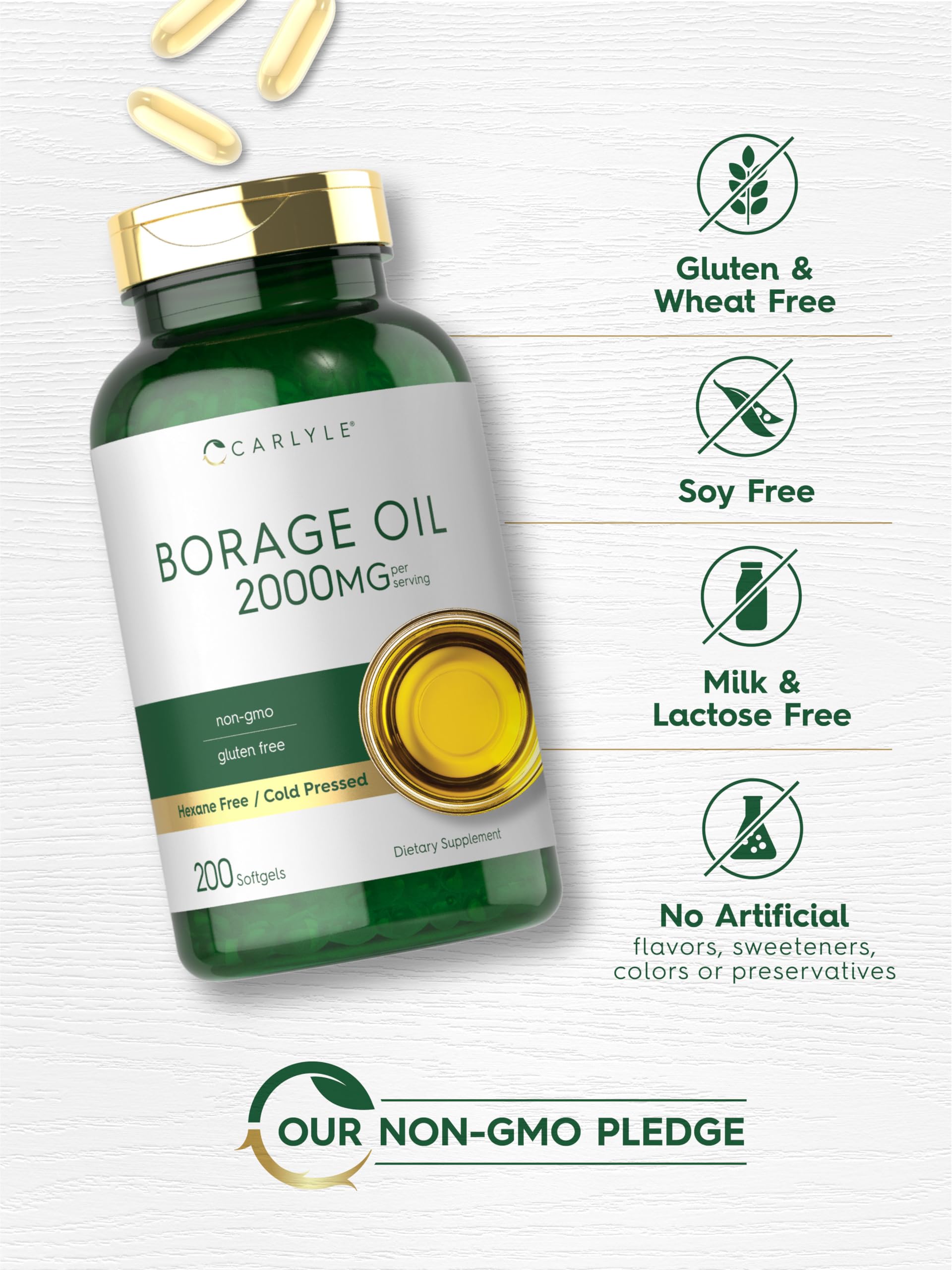 Carlyle etiqueta nutricional zoom con ingredientes y pruebas