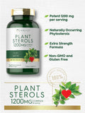 Carlyle etiqueta nutricional close-up con información del complejo de fitoesteroles