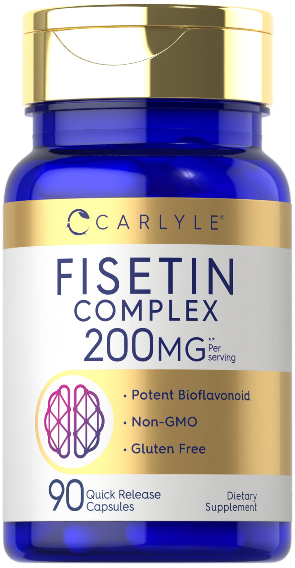 Carlyle frasco frontal mostrando etiqueta y beneficios claros