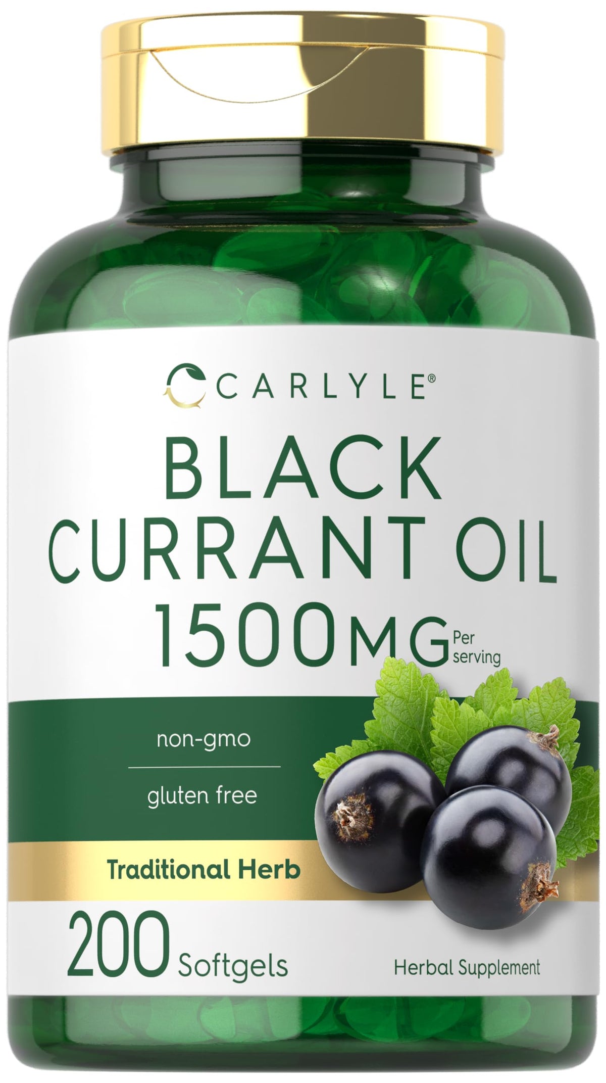 Carlyle frasco frontal mostrando etiqueta y beneficio de dosis clara