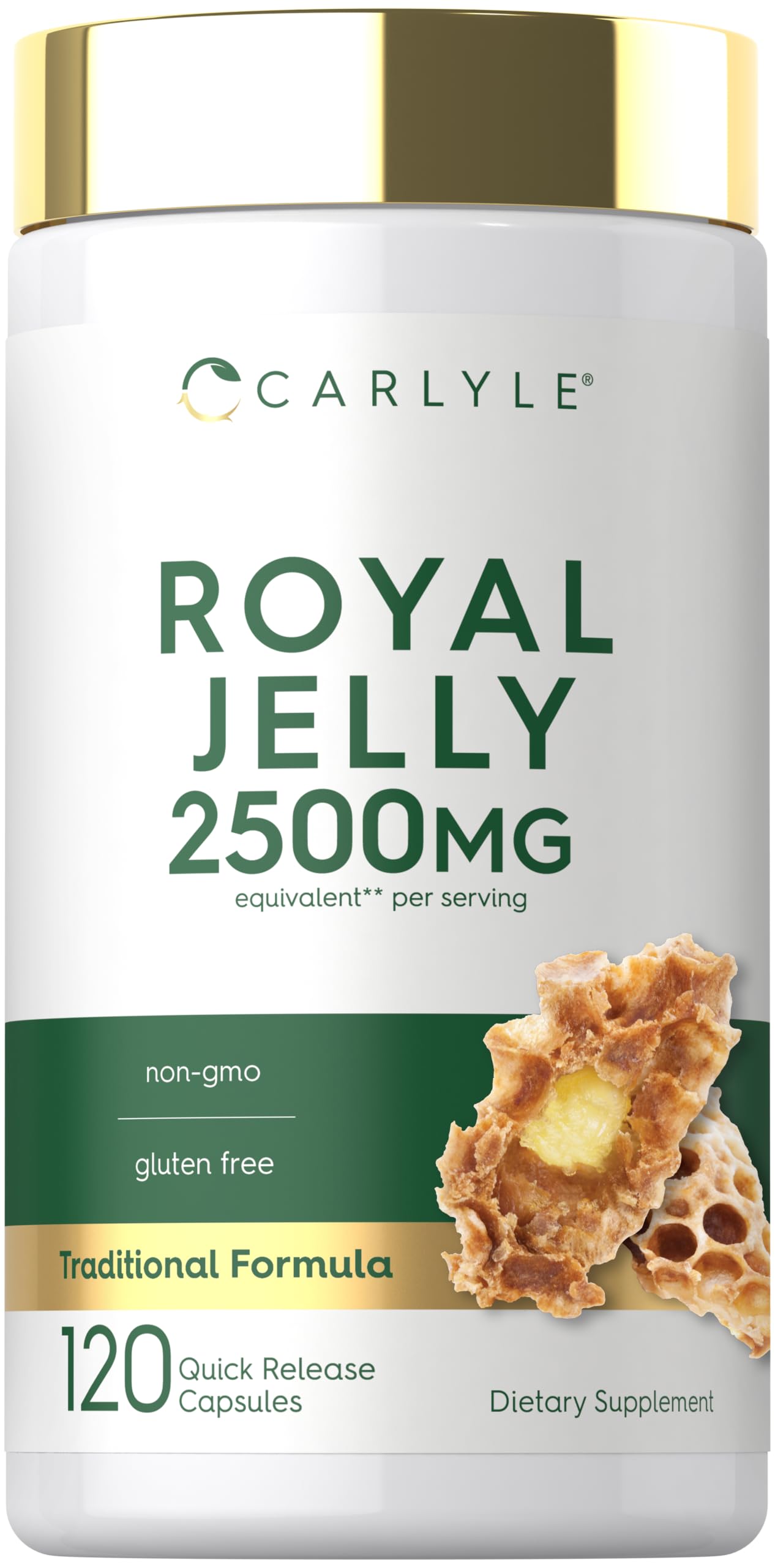 Carlyle frasco frontal mostrando etiquetado claro y calidad