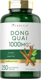 Carlyle frasco frontal mostrando 250 cápsulas y claridad de ingredientes