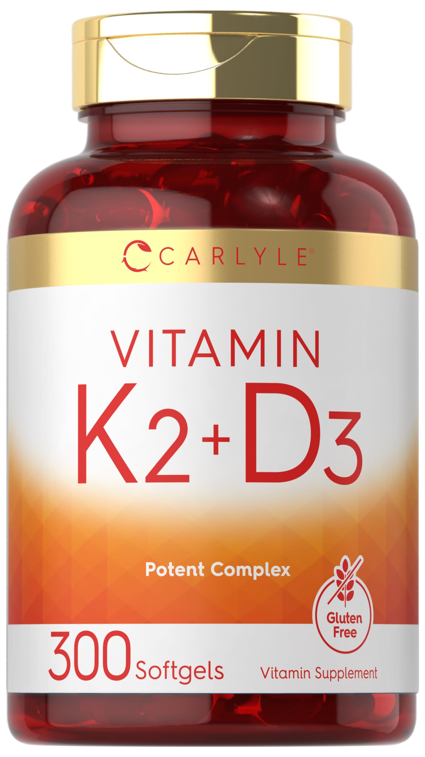 Carlyle envase frontal mostrando 300 softgels y beneficios claros