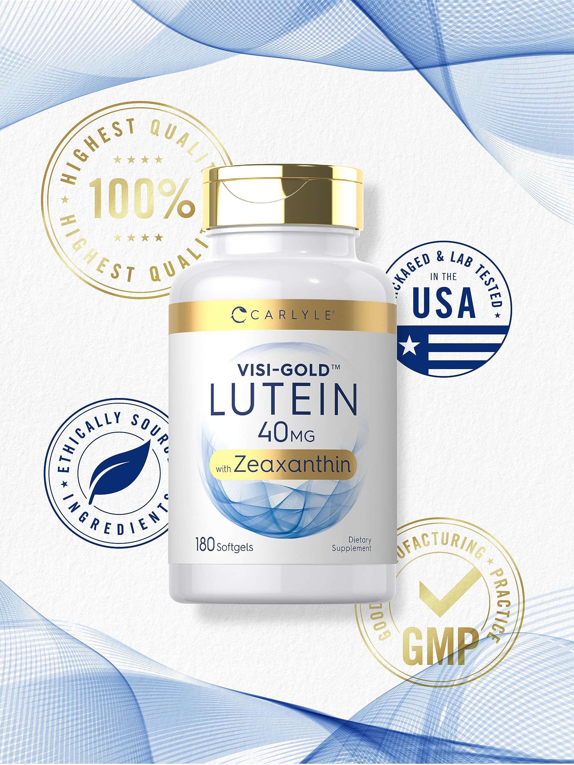 Carlyle flor de caléndula fuente natural de luteína y zeaxantina mostrada