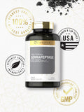 Cápsula de Carlyle Serrapeptase en mano ready-to-take, conveniencia diaria visualizada