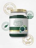 Carlyle spirulina detalle de etiqueta con información de dosis