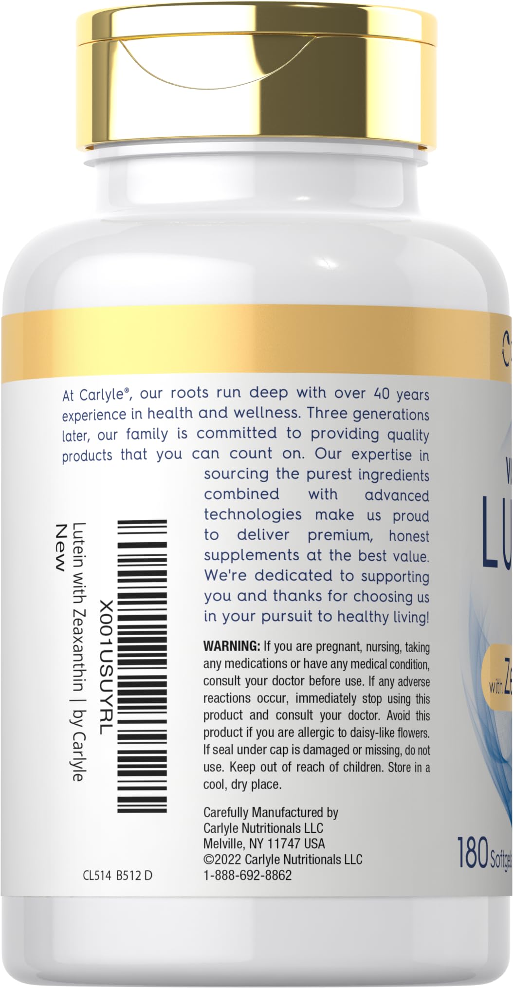 Carlyle cápsula en mano ilustrando tamaño práctico y consumo sencillo