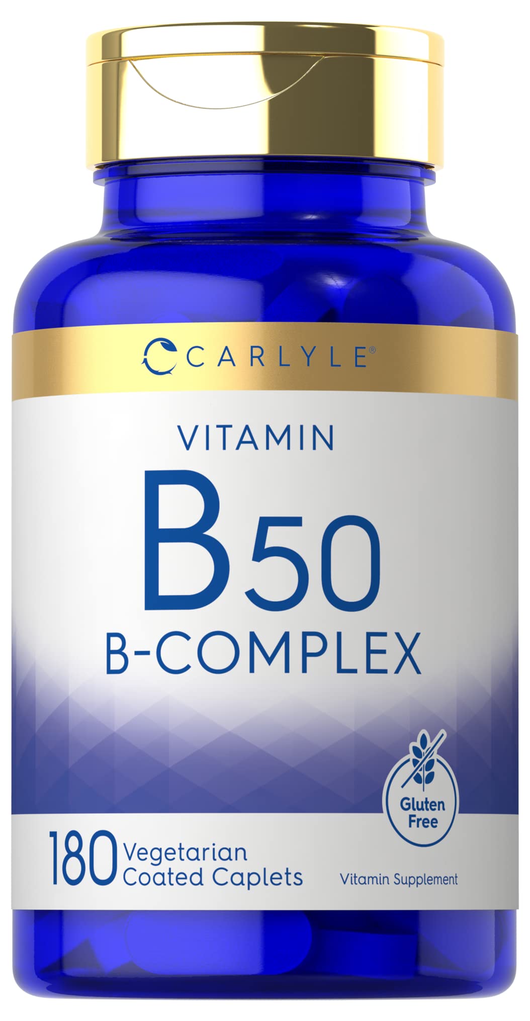Carlyle envase frontal mostrando 180 caplets y calidad garantizada
