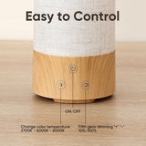 Caromolly luz ambiental nocturna creando ambiente cálido y relajante en habitación
