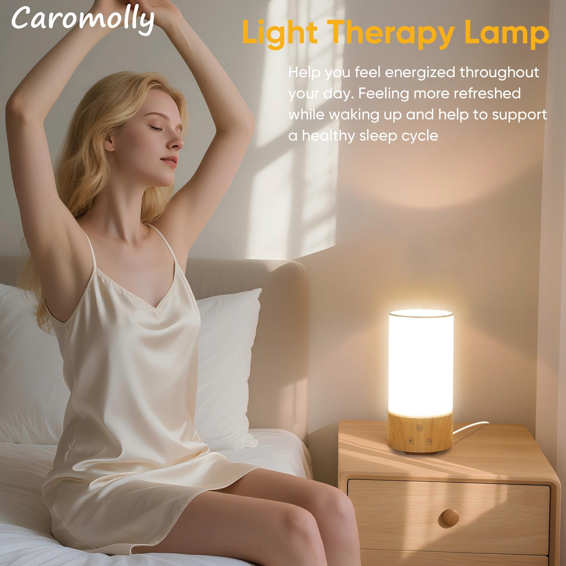 Caromolly primer plano de pantalla de lino que suaviza la luz y protege ojos