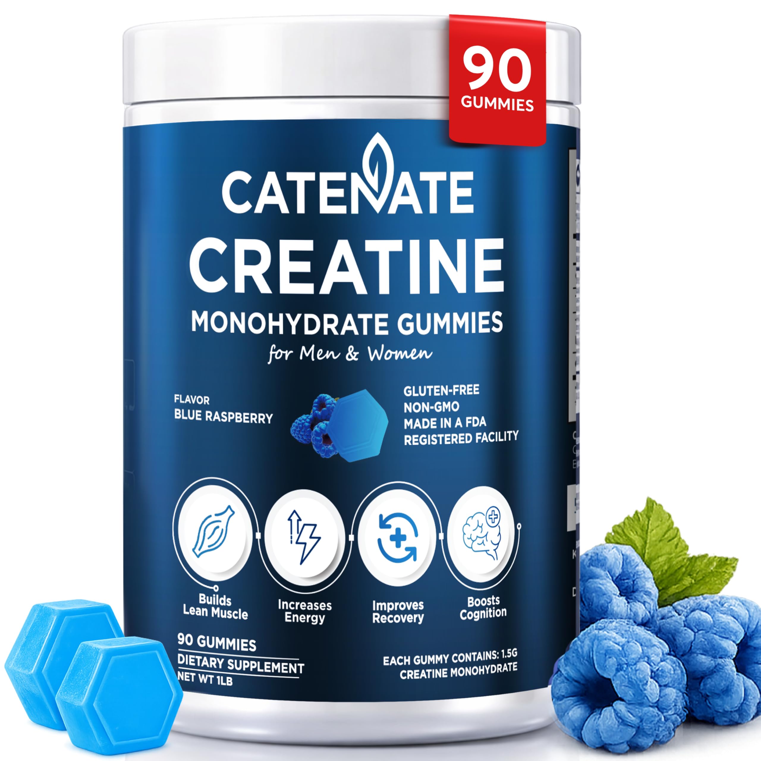 CATENATE frasco frontal mostrando etiqueta verificada y conveniencia