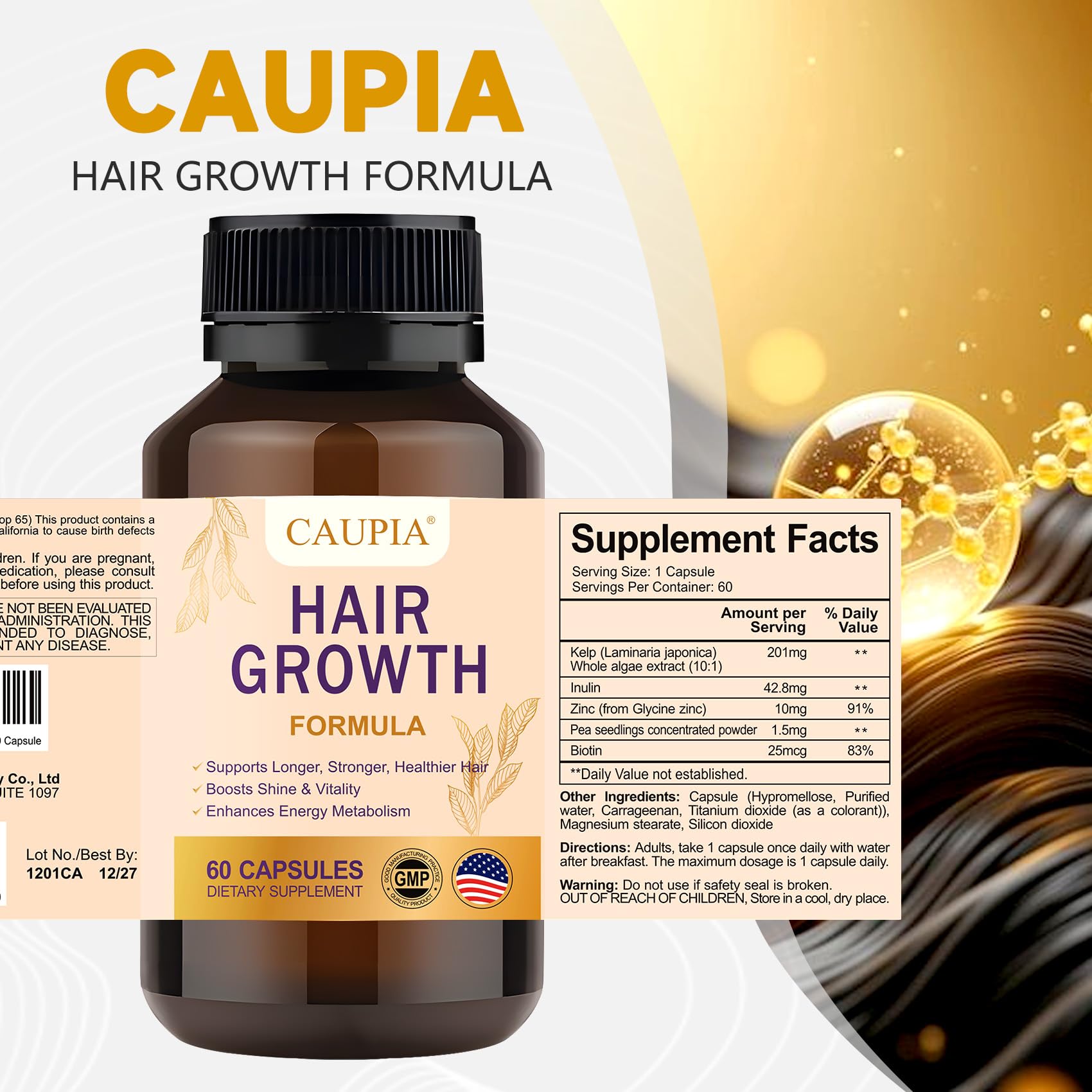CAUPIA etiqueta con información nutricional y confianza