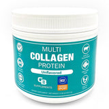 CB Supplements envase frontal mostrando 58 porciones y sin sabor