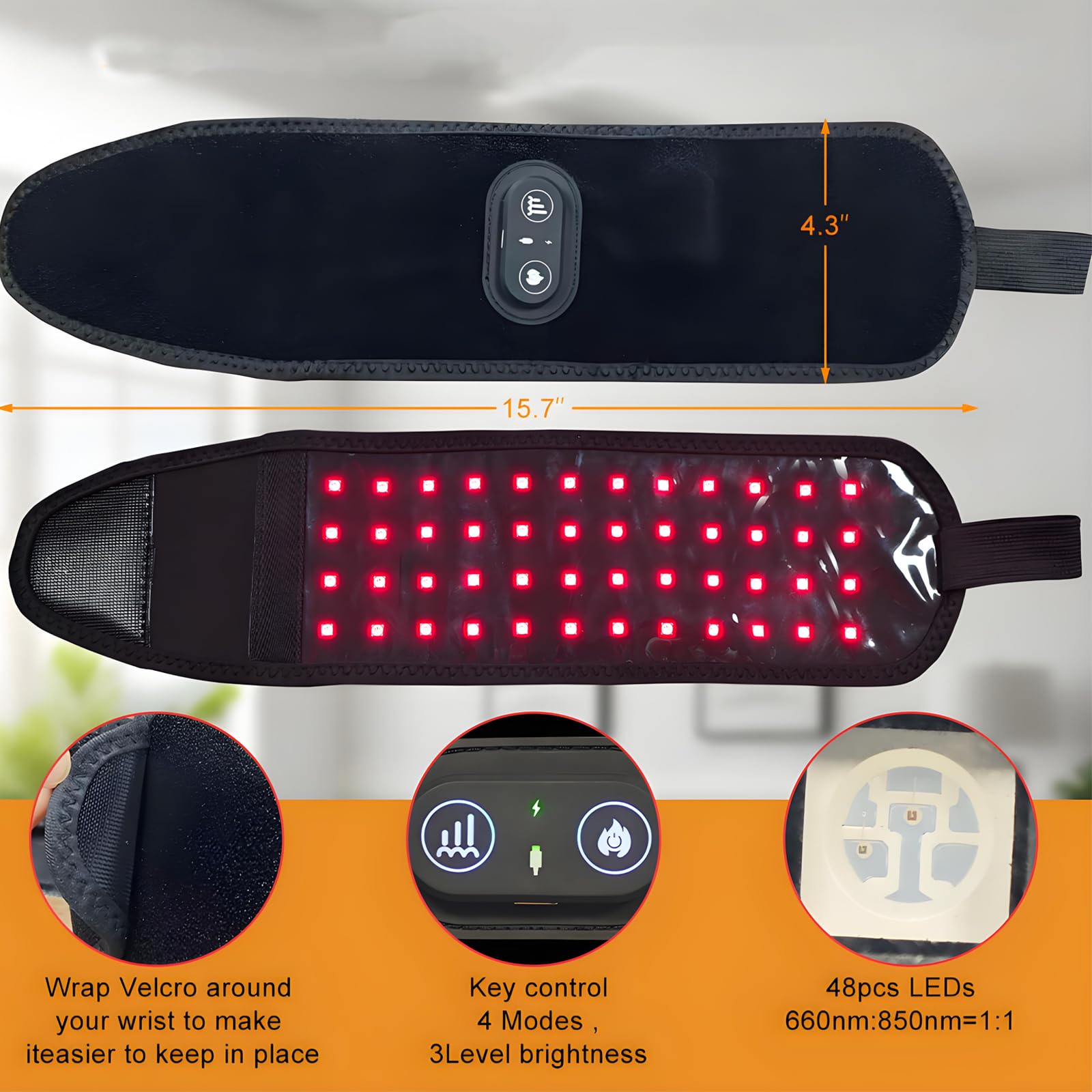 CBDYWVR panel táctil simple para cambiar calor y luz con un toque