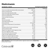 Celebrate Bariatric envase con 270 cápsulas comparado en escala