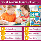 Celebrity LifeStyle etiqueta Ez-Focus con lista de ingredientes y transparencia