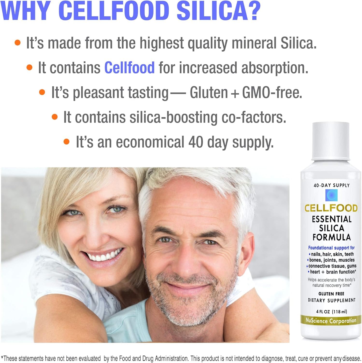 Cellfood solución líquida en primer plano destaca textura y fácil absorción