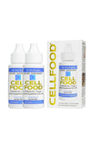 Cellfood frasco frontal mostrando etiqueta y formato compacto para llevar